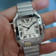 Cartier Santos De Cartier Large Size White Dial 39.8 mm Ref.WSSA0018 (Thai AD 05/2021)