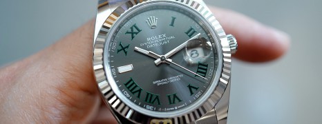 NEW!!! Rolex Datejust 41 Slate Grey Roman (Wimbledon) Dial 41 mm Ref.126334 (NEW Thai AD 01/2022)