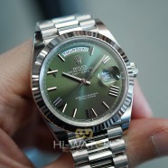NEW!!! Rolex Day-Date Olive Green Dial Full White Gold 40 mm (NEW 12/2021)