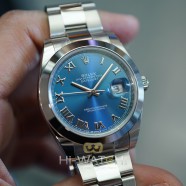 NEW!! Rolex Datejust 41 Azzurro Blue Roman Dial 41 mm Ref.126300 (NEW 01/2022)