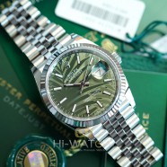 NEW!!! Rolex Datejust Jubilee Olive Green Palm Motif Dial 36 mm Ref.126234 (NEW Thai AD 05/2022)