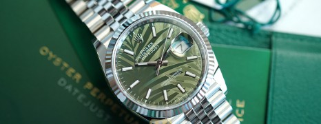 NEW!!! Rolex Datejust Jubilee Olive Green Palm Motif Dial 36 mm Ref.126234 (NEW Thai AD 05/2022)