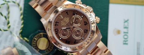 Rolex Cosmograph Daytona Full Everose Gold Chocolate Dial 40 mm Ref.116505 (12/2018)