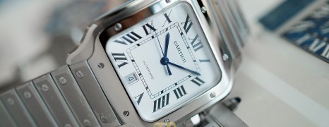 NEW!!! Cartier Santos De Cartier Large Size White Dial 39.8 mm Ref.WSSA0018 (NEW Thai AD 03/2022)