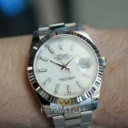 NEW!! Rolex Datejust 41 Whitegold Bezel White Dial 41 mm Ref.126334 (NEW 01/2022)