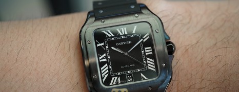 NEW!! Cartier Santos De Cartier Large Size Black ADLC 39.8 mm Ref.WSSA0039 (NEW Thai AD 04/2022)