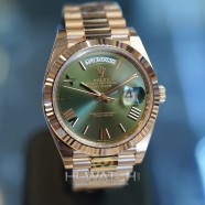 NEW!!! Rolex Day-Date Olive Green Dial Full Everose Gold 40 mm Ref.228235 (NEW 01/2022)