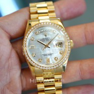 NEW!!! Rolex Day-Date Full Yellow gold MOP Diamond Dial 36 mm Ref.1182348 (NOS 08/2020)