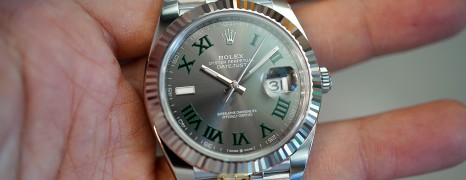 NEW!!! Rolex Datejust 41 Slate Grey Roman (Wimbledon) Dial 41 mm Ref.126334 (NEW Thai AD 05/2022)