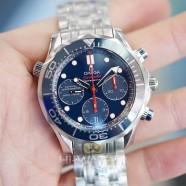 NEW!!! Omega Seamaster Diver 300M Co-Axial Chronograph Blue Ceramic 41.5 mm (NEW Thai AD 05/2022)