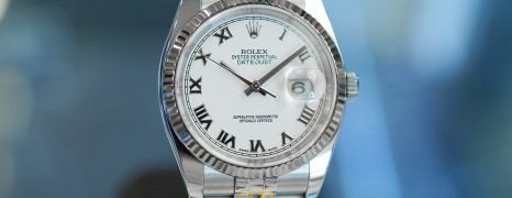 Rolex Datejust White Roman Dial Jubilee 36 mm Ref.116234 (Thai AD 03/2017)