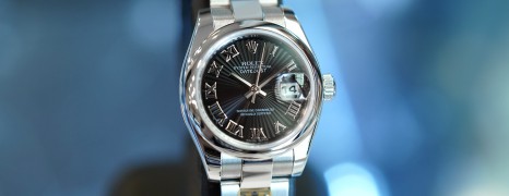 Rolex Datejust Lady Black Sunray Roman Dial 26 mm REF. 179160 (06/2022)