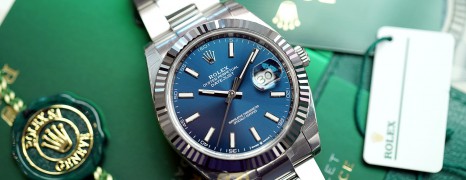 NEW!! Rolex Datejust 41 WhiteGold Bezel Blue Dial 41 mm Ref.126334 (NEW 02/2022)