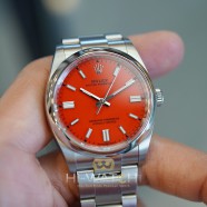 Rolex Oyster Perpetual Coral Red Dial 36 mm REF.126000 (08/2021)