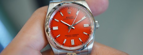 Rolex Oyster Perpetual Coral Red Dial 36 mm REF.126000 (08/2021)