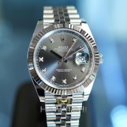 Rolex Datejust 41 White Gold Bezel Grey Dial Diamond 41 mm Ref.126334 (06/2022)