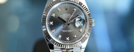 Rolex Datejust 41 White Gold Bezel Grey Dial Diamond 41 mm Ref.126334 (06/2022)