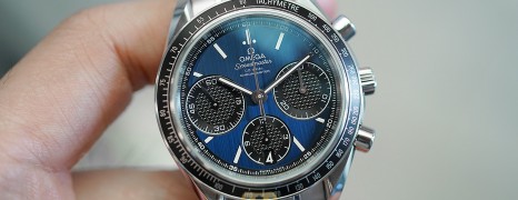 Omega Speedmaster Racing Co-Axial Automatic Chronograph Blue Dial 40 mm (01/2020)