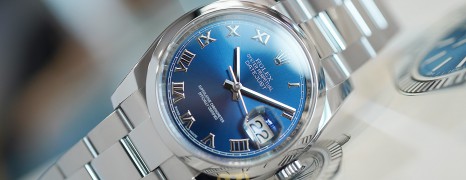 Rolex Datejust Blue Roman Dial King Size 36 mm Ref.116200 (Thai AD 10/2018)