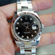 Rolex Datejust 41 White Gold Bezel Black Dial Diamond 41 mm Ref.126334 (01/2020)