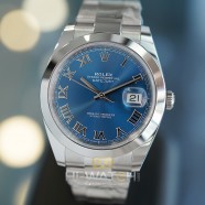 NEW!! Rolex Datejust 41 Azzurro Blue Roman Dial 41 mm Ref.126300 (NEW Thai AD 08/2022)