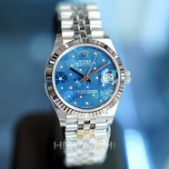 NEW!!! Rolex Datejust Azzurro-Blue Floral-Motif Diamond 31 mm REF.278274 (NEW 08/2022)