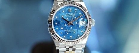 NEW!!! Rolex Datejust Azzurro-Blue Floral-Motif Diamond 31 mm REF.278274 (NEW 08/2022)