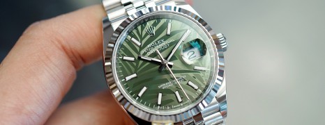 NEW!!! Rolex Datejust Jubilee Olive Green Palm Motif Dial 36 mm Ref.126234 (NEW 08/2022)