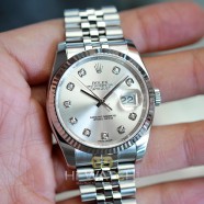 Rolex Datejust Jubilee Silver Diamond Dial 36 mm Ref.116234 (Thai AD 07/2017)