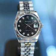 Rolex Datejust Black Com Diamond Boy Size 31 mm REF.178274