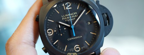 Panerai 580 Luminor 1950 3 Days Chrono Flyback Auto Ceramica 44 mm S.Q (Thai AD 01/2016)