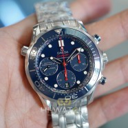 NEW!!! Omega Seamaster Diver 300M Co-Axial Chronograph Blue Ceramic 41.5 mm (NEW Thai AD 12/2022)