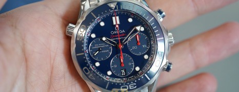 NEW!!! Omega Seamaster Diver 300M Co-Axial Chronograph Blue Ceramic 41.5 mm (NEW Thai AD 12/2022)