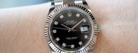 Rolex Datejust 41 White Gold Bezel Black Dial Diamond 41 mm Ref.126334 (Thai AD 09/2022)