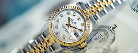 Rolex Datejust Lady Jubilee White Sunbeam Dial Diamond 26 mm Ref.179174