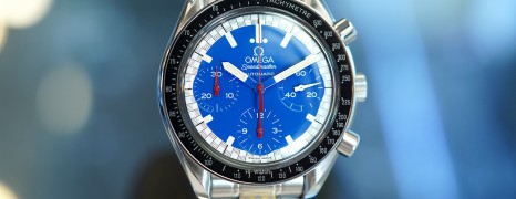 Omega Speedmaster Reduced Automatic Chronograph Blue Dial 39 mm