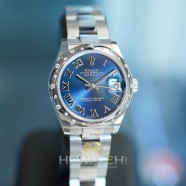 NEW!! Rolex Datejust Bright Blue Dial Diamond Bezel 31 mm Ref. 278344RBR (ขอบเพชรกระจาย)(NEW Thai AD 11/2022)