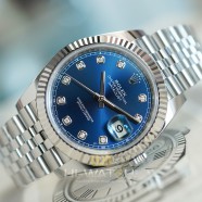 NEW!!! Rolex Datejust 41 White Gold Bezel Blue Dial Diamond 41 mm Ref.126334 (NEW 03/2023)