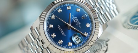 NEW!!! Rolex Datejust 41 White Gold Bezel Blue Dial Diamond 41 mm Ref.126334 (NEW 03/2023)