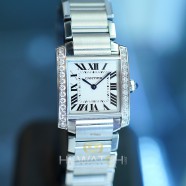 Cartier Tank Francaise Diamond Quartz Medium 30 mm x 25 mm Ref.W4TA0009 (08/2022)