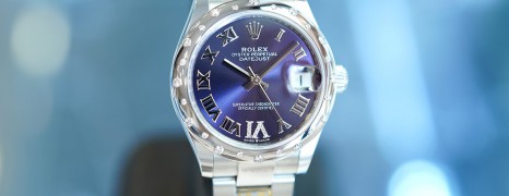 Rolex Datejust Dark Purple Dial Diamond Bezel 31 mm Ref. 278344RBR (เพชรกระจาย เพชร VI)(Thai AD 01/2023)