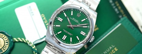 NEW!!! Rolex Oyster Perpetual Green Dial 41 mm REF.124300 (NEW 06/2023)