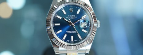 Rolex Datejust II WG Bezel Blue Dial 41 mm Ref.116334 (Thai AD 11/2017)