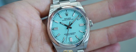 NEW!!! Rolex Oyster Perpetual Turquoise Blue Dial (Tiffany) Dial 36 mm REF.126000 (NEW Thai AD 08/2023)