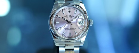 Rolex Datejust Pink Index Dial Boy Size 31 mm REF.178240 (08/2017)