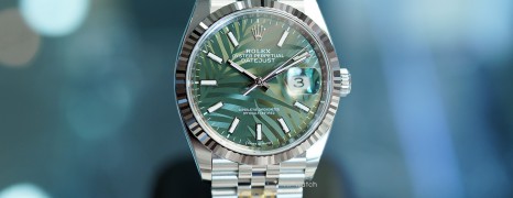 NEW!!! Rolex Datejust Jubilee Olive Green Palm Motif Dial 36 mm Ref.126234 (NEW Thai AD 06/2023)