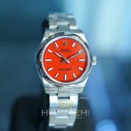 NEW!!! Rolex Oyster Perpetual Coral Red Dial 31 mm Ref.277200 (NEW 02/2022)