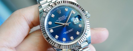 NEW!!! Rolex Datejust 41 White Gold Bezel Blue Dial Diamond 41 mm Ref.126334 (NEW 05/2023)