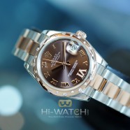 Rolex Datejust Everose Rolesor Chocolate VI Diamond 31 mm REF.178341 (07/2017)