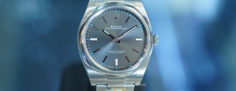 Rolex Oyster Perpetual Dark Rhodium Gray Dial 39 mm REF.114300 (2015)